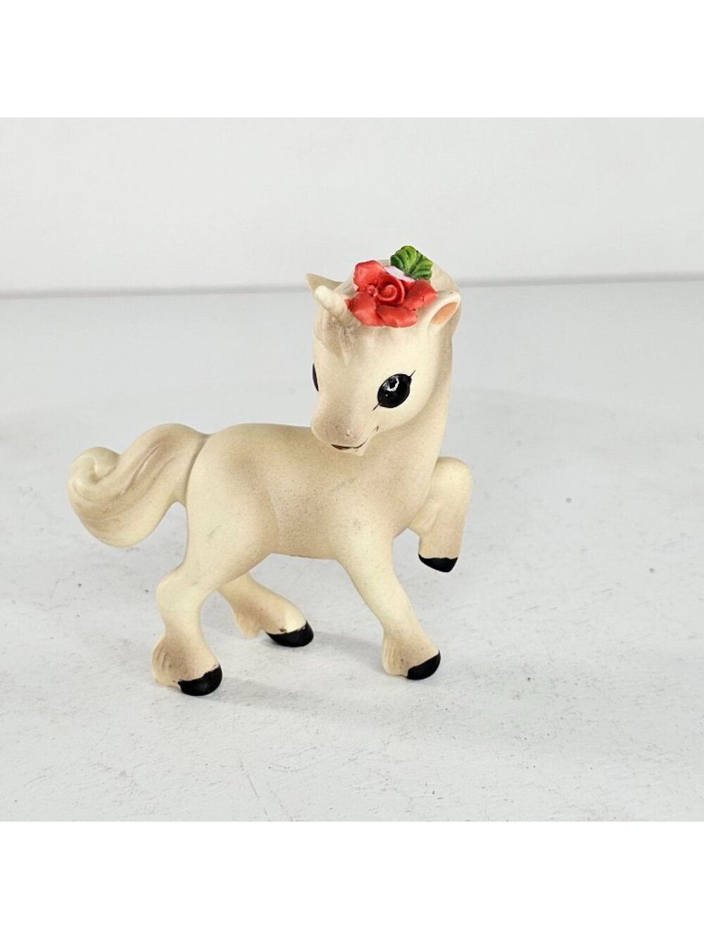 Josef Originals or George Good Unicorn Flower Figurine Bisque